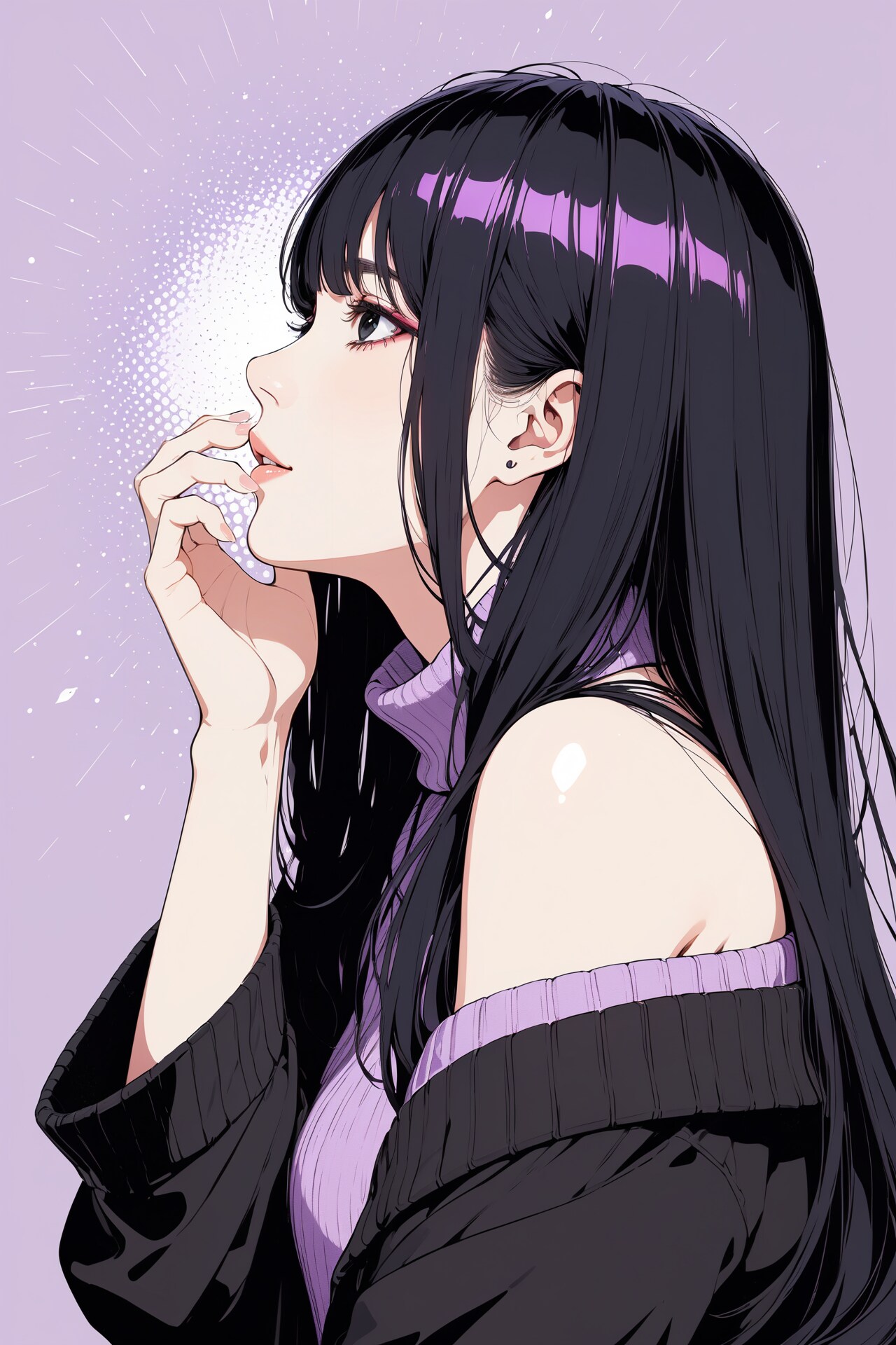 黒髪ポートレイト | の人気AIイラスト・グラビア