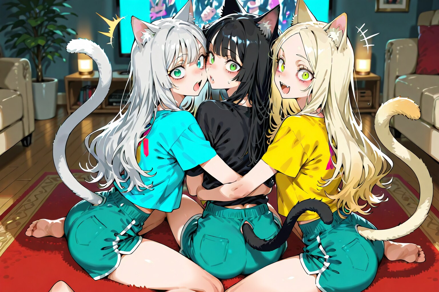 ぎゃー（ホラー見てるときにこそっと後ろに立つのやめてよぉ）