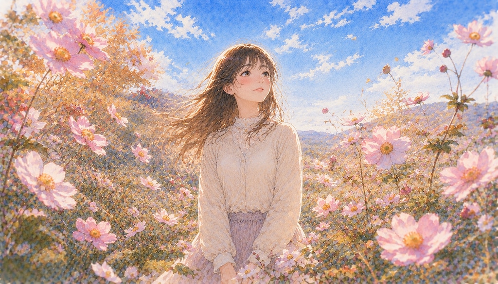 誕生花　0914 シュウメイギク