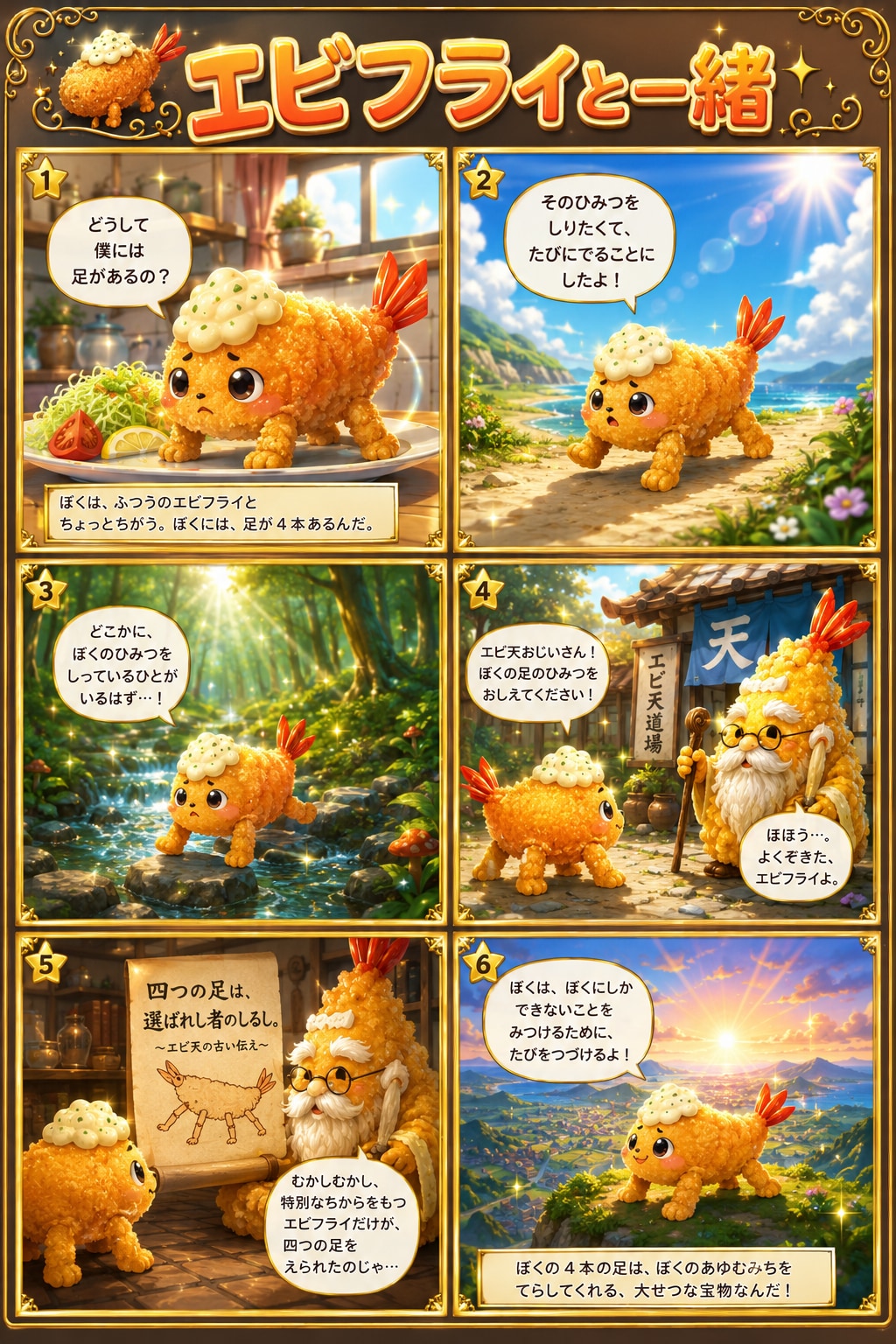 エビフライと一緒