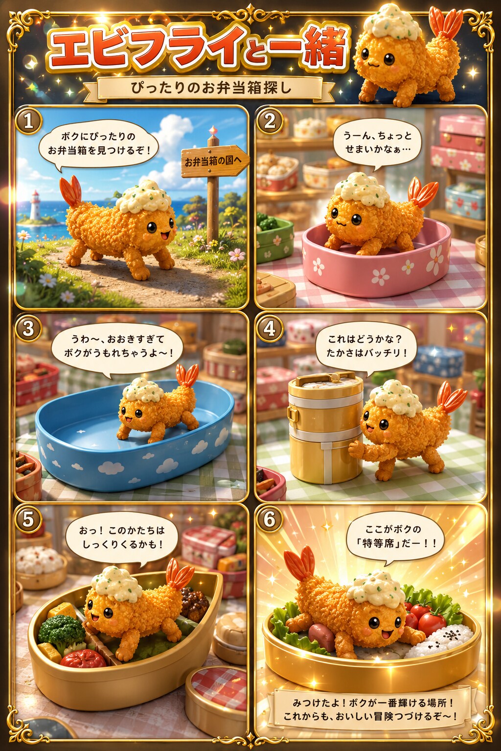 エビフライと一緒