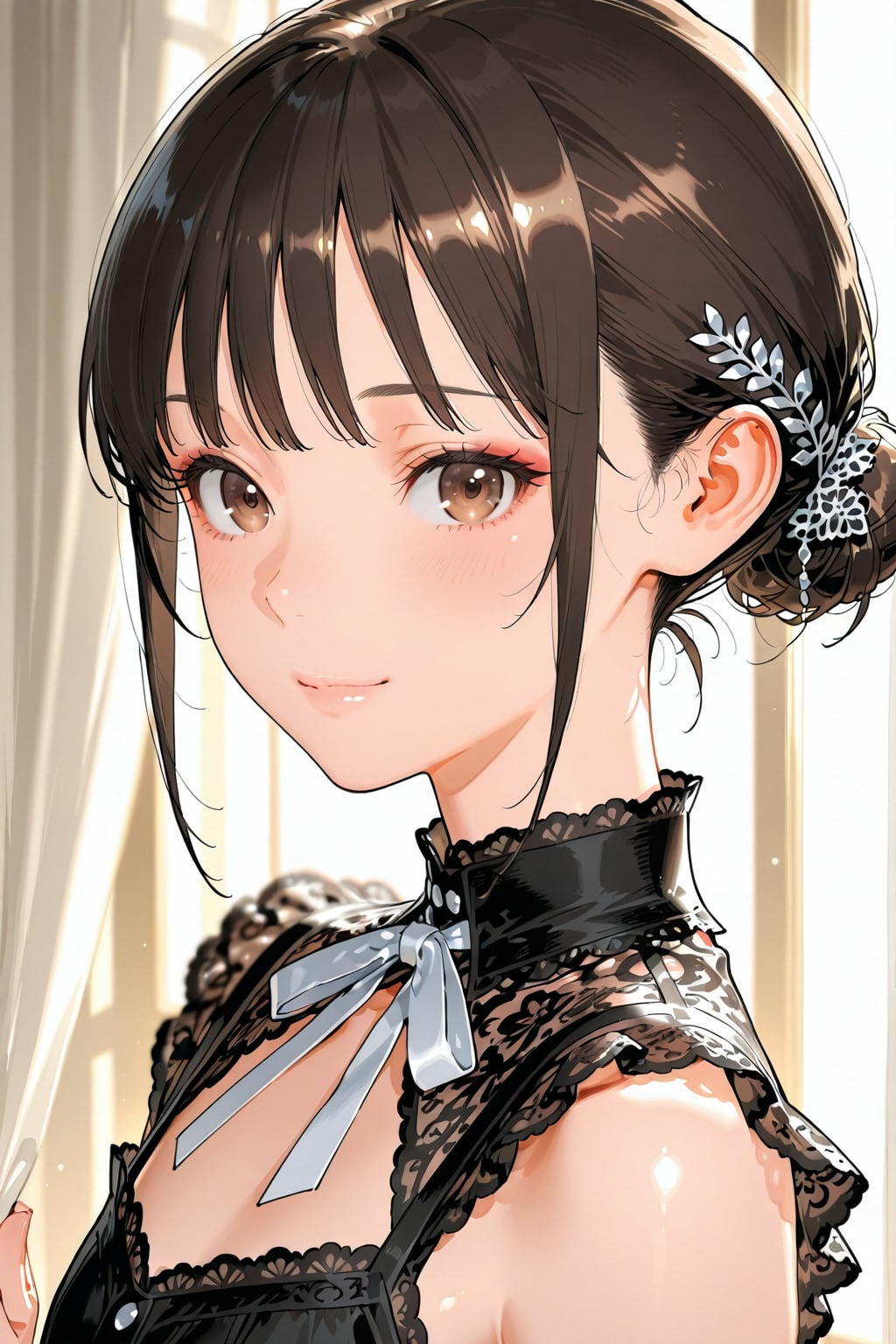 窓際に立つ子 | の人気AIイラスト・グラビア