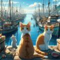 漁港の猫たち 4枚目