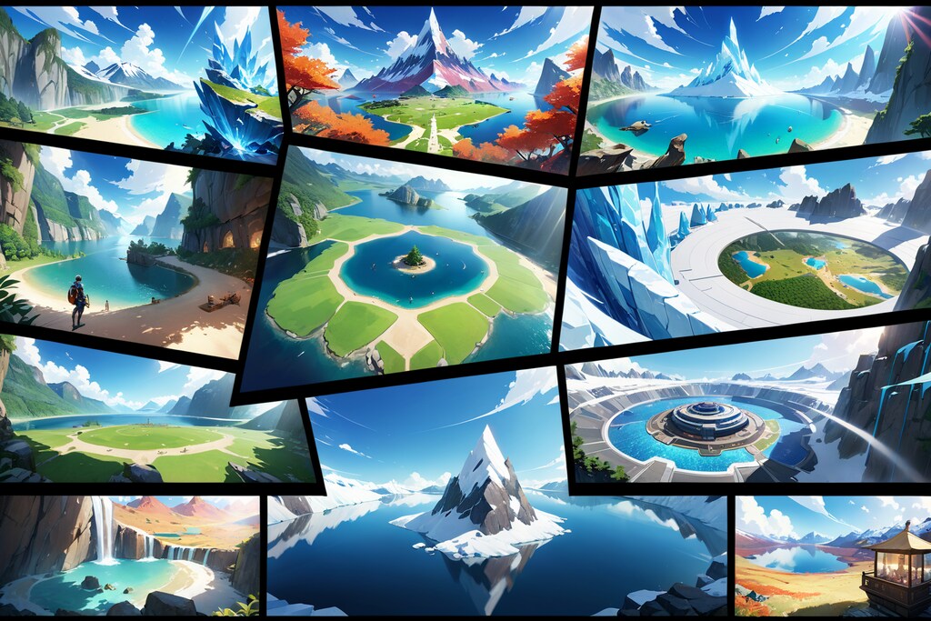 RPG風フィールド　設定資料風①