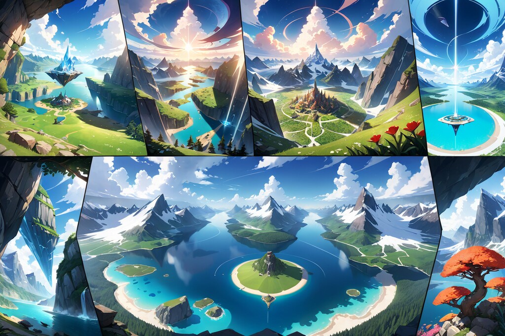 RPG風フィールド　設定資料風①