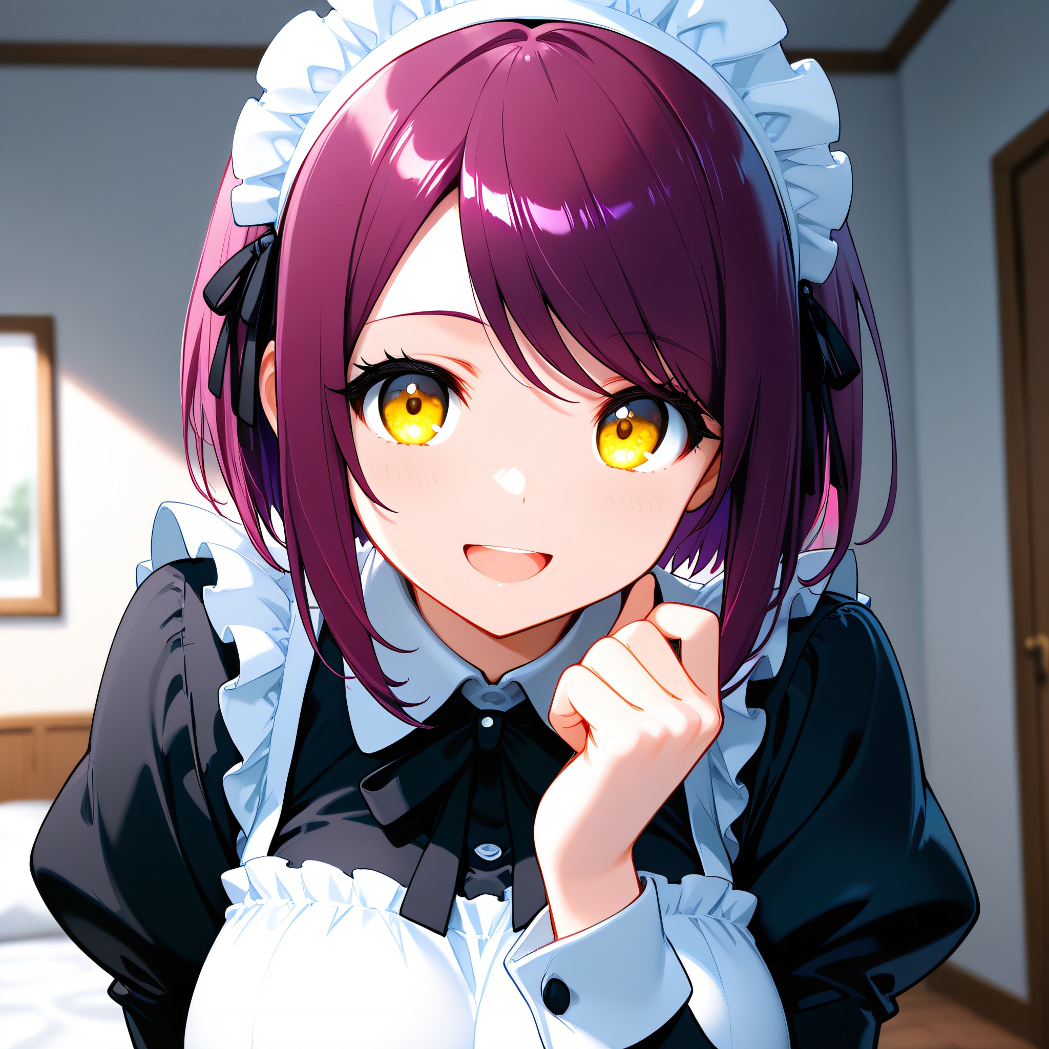 おはようございます（挨拶メイドの芽衣ちゃん） | の人気AIイラスト・グラビア