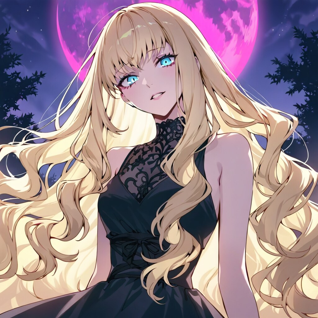 紫の月とカテジナさん。