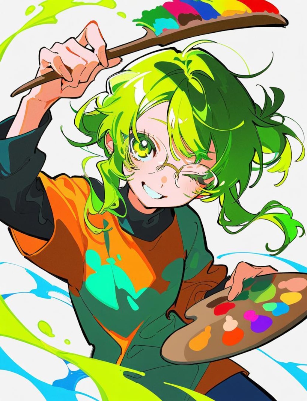 お絵描きメガネっ娘