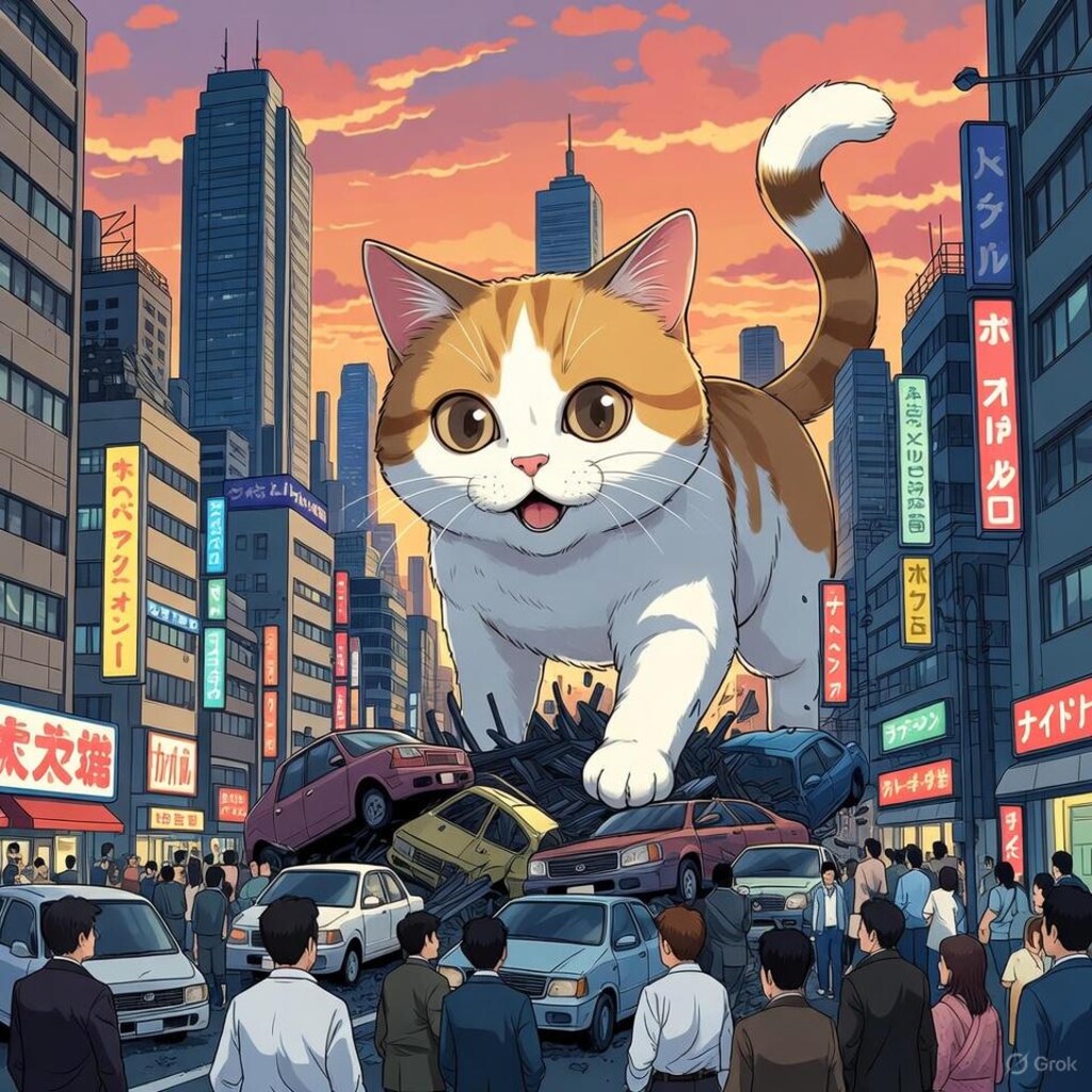 巨大ネコを放つ