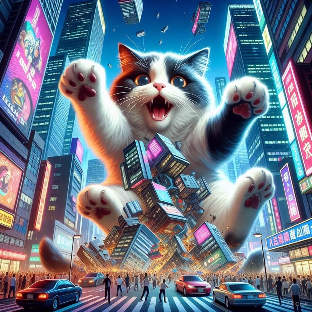 巨大ネコを放つ