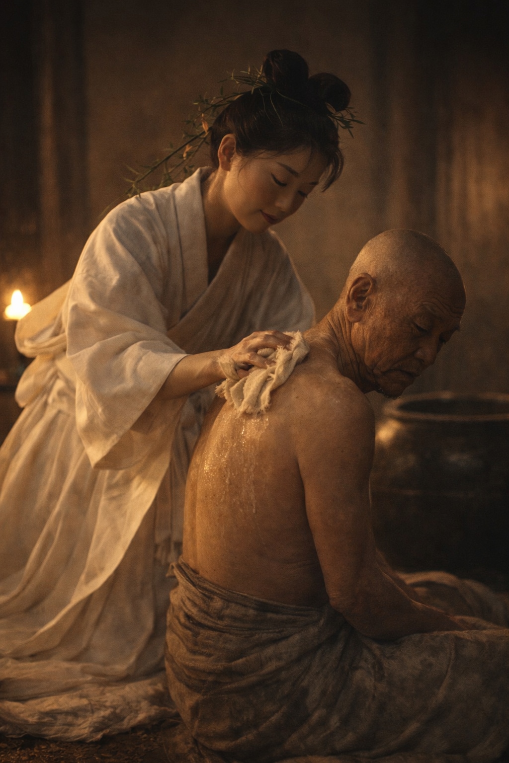 光明皇后の千人風呂伝説(垢すり)