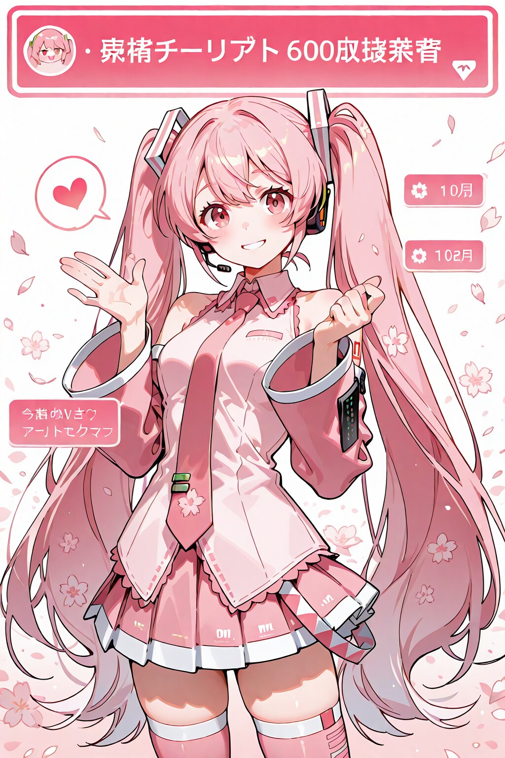 桜ミク７ | の人気AIイラスト・グラビア