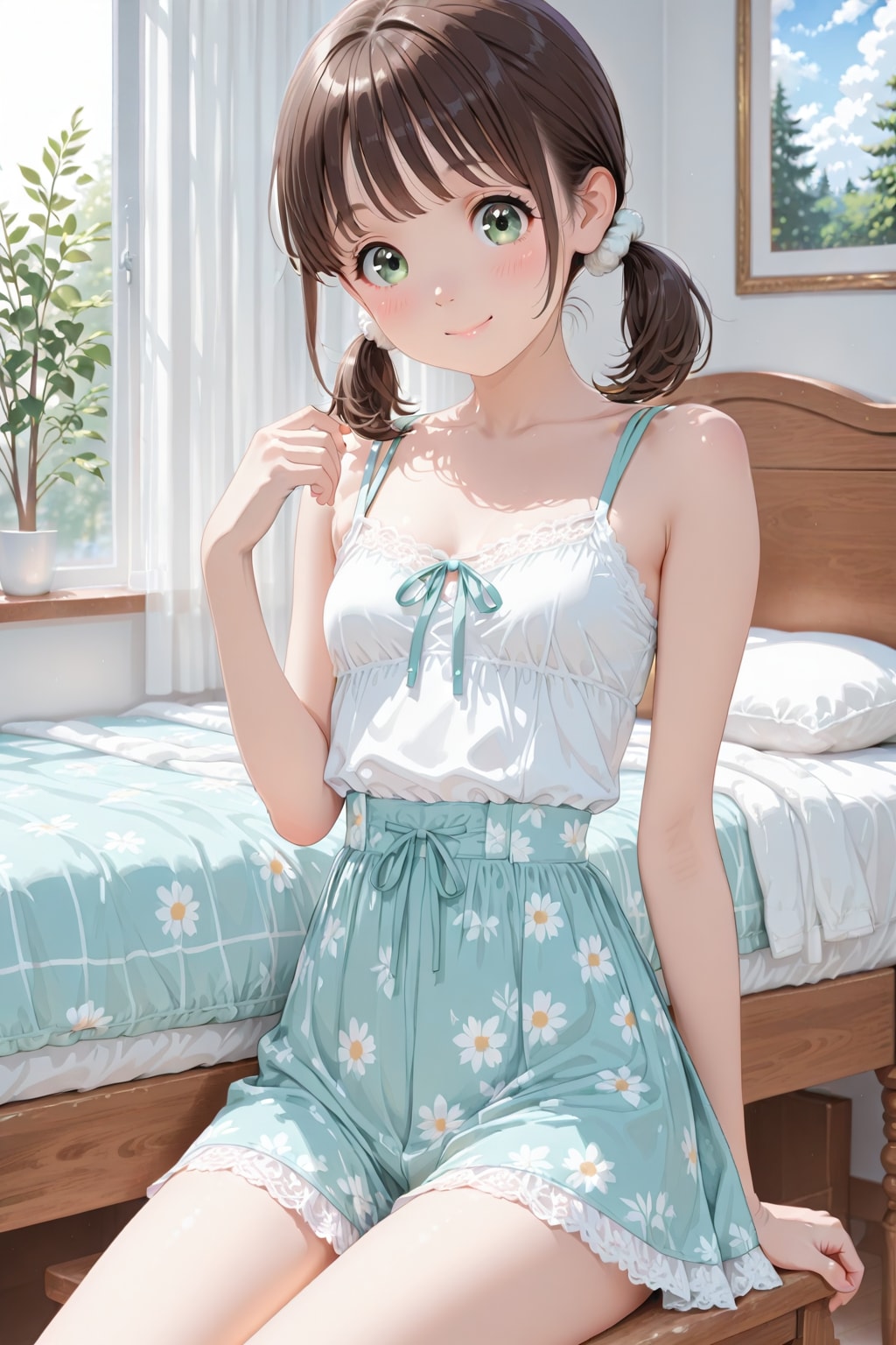 部屋でくつろぐトモちゃん(うちの娘)