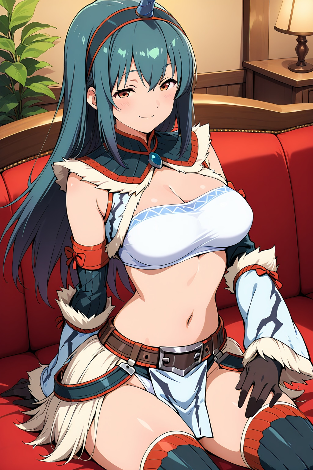 キリンコスプレをするお姉さん