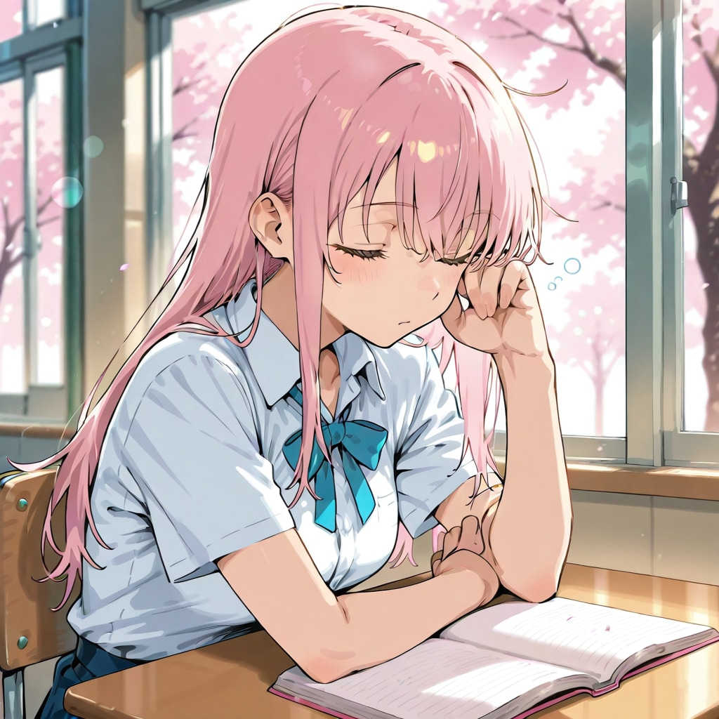 春眠・授業中寝落 | の人気AIイラスト・グラビア