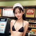 ファストフード店の夏服（Sサイズ） 2枚目