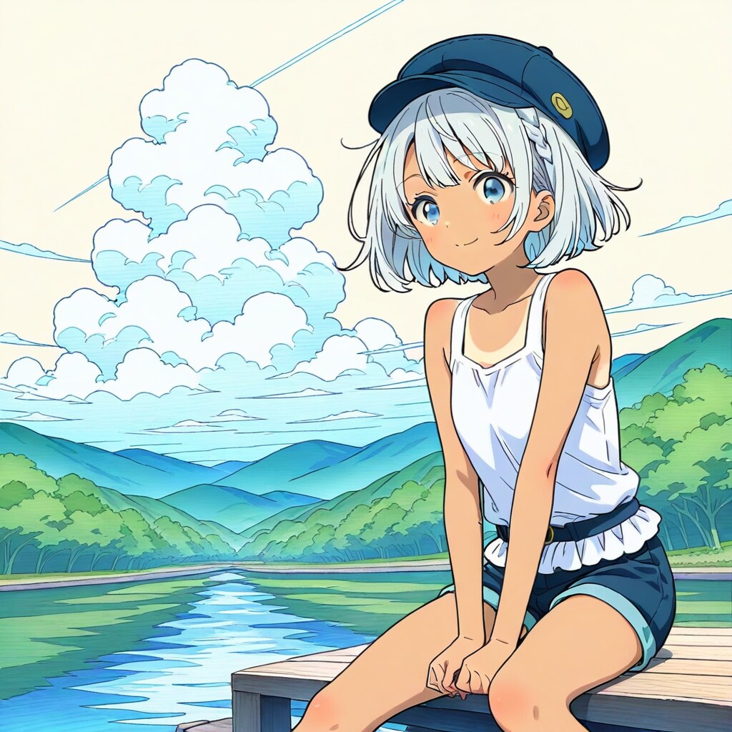 銀髪と日焼けさん | の人気AIイラスト・グラビア