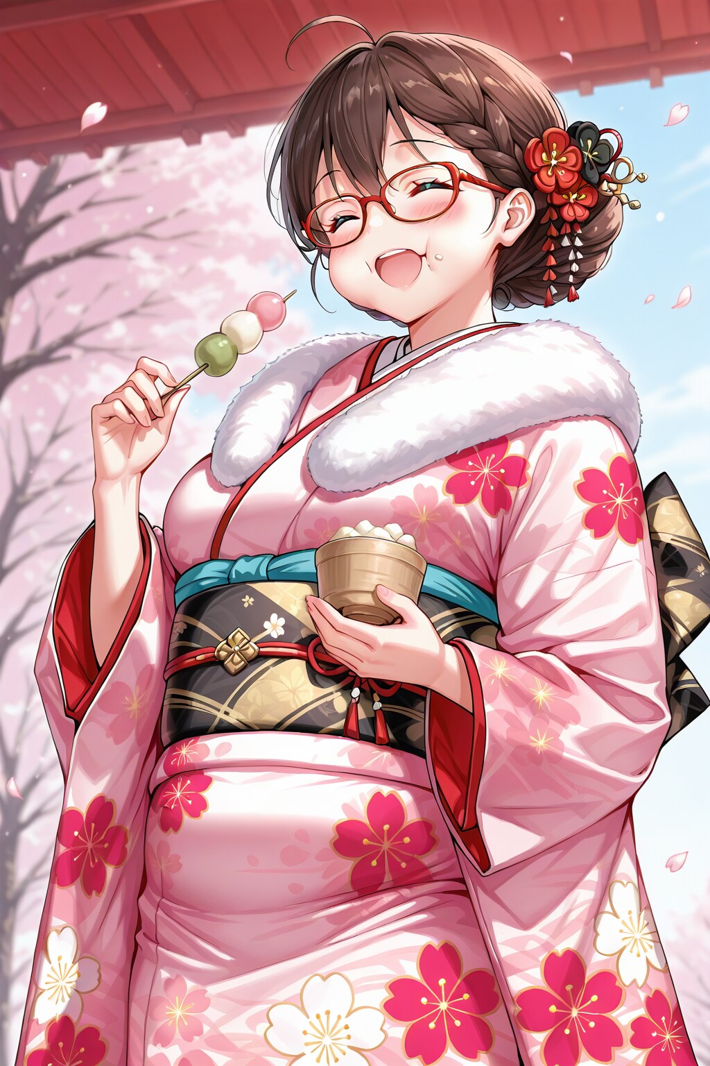 三色団子がコーデの決め手！