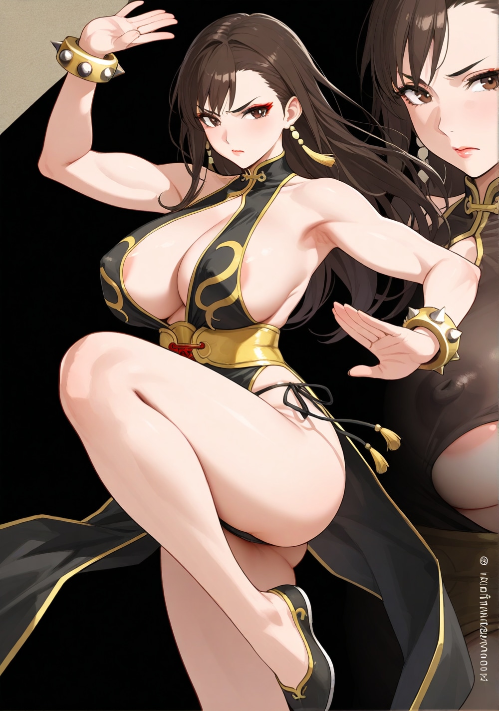 春麗　戦闘モードからアヘ顔！