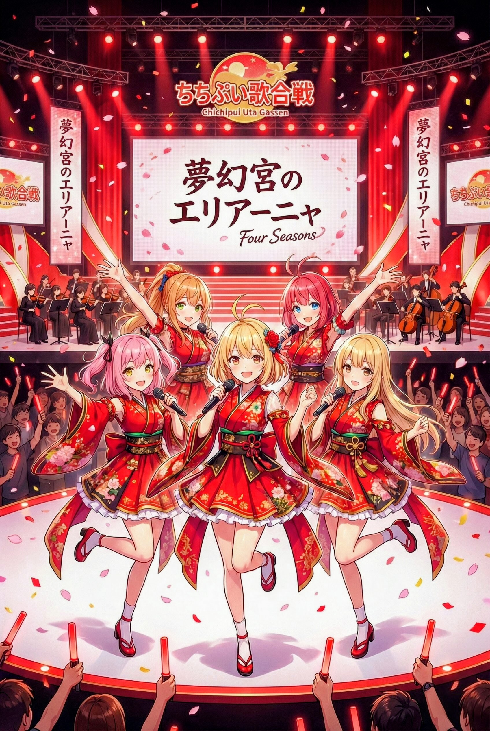 年末の歌合戦に出演したよ