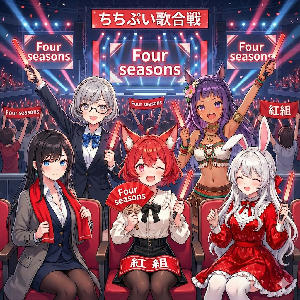 年末の歌合戦に出演したよ