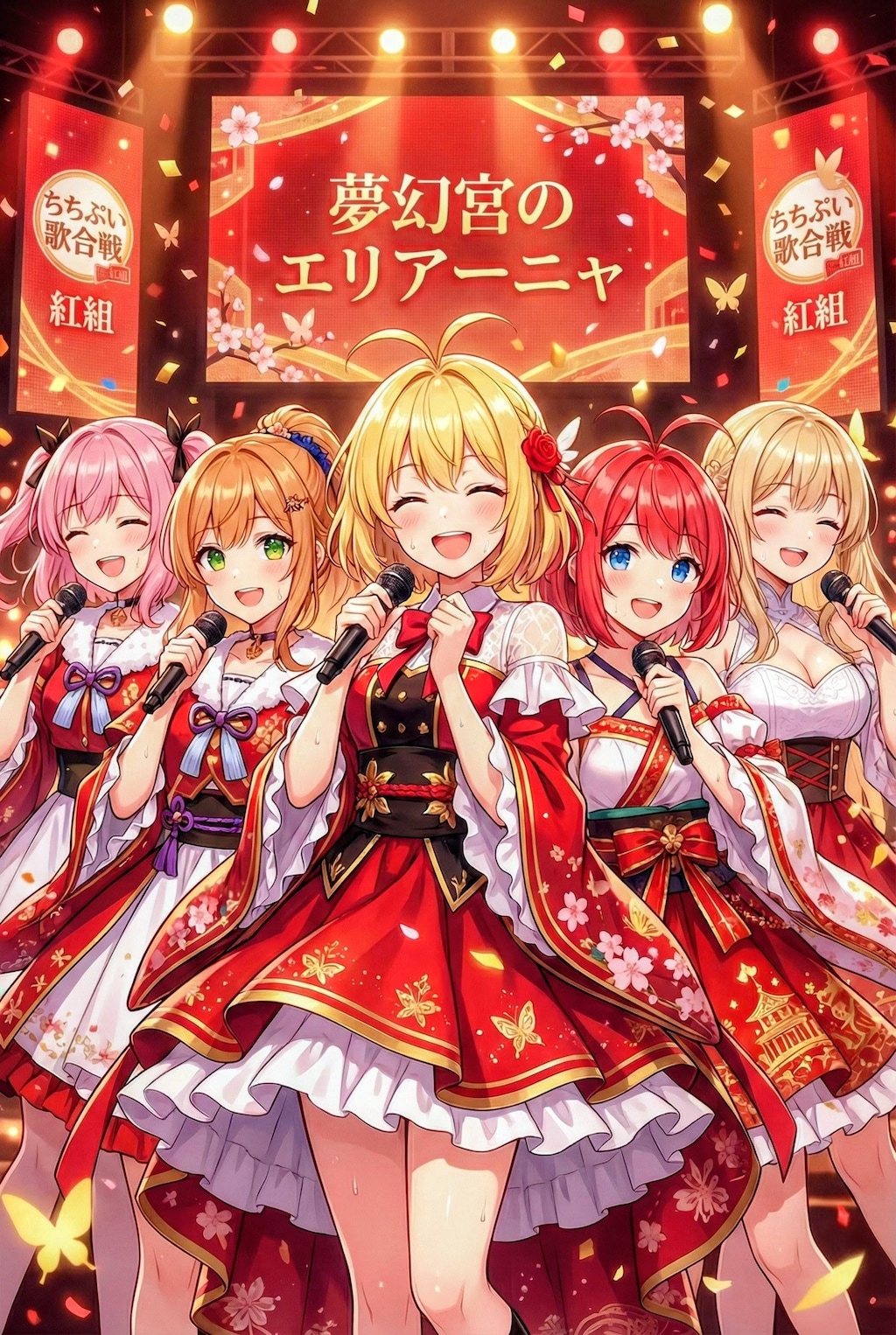 年末の歌合戦に出演したよ