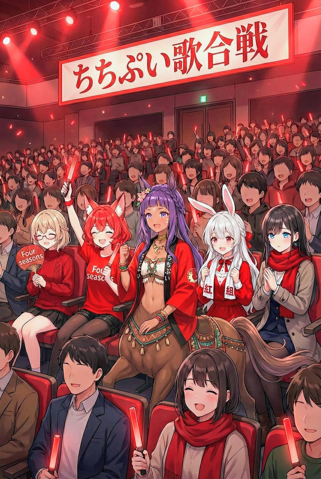 年末の歌合戦に出演したよ
