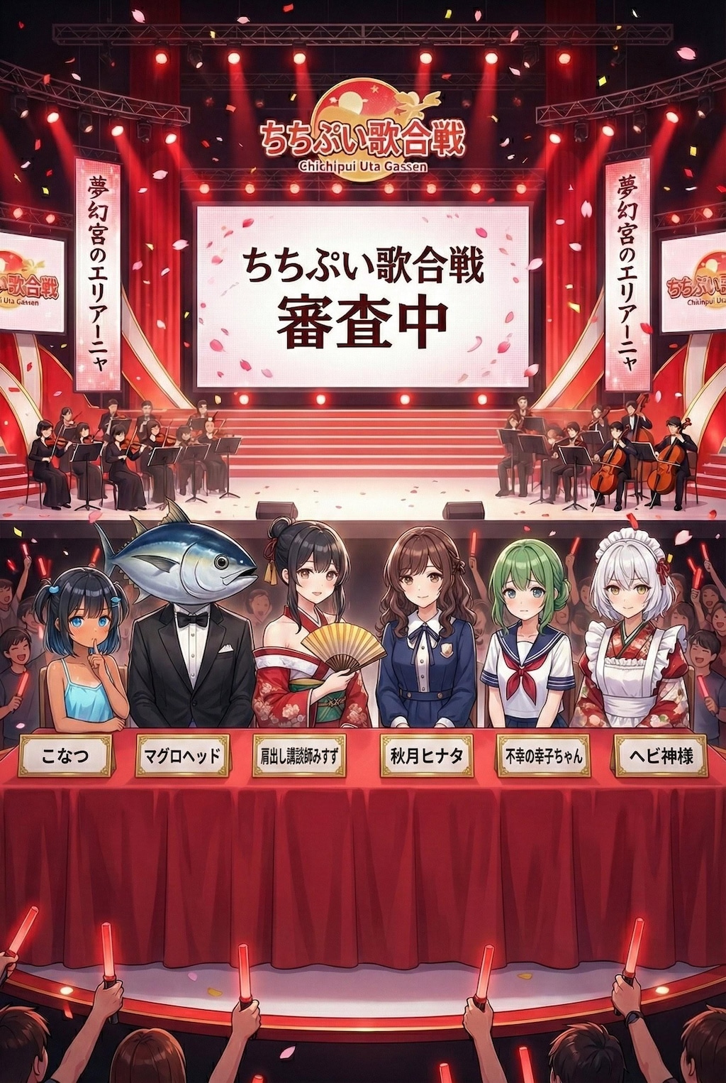 年末の歌合戦に出演したよ
