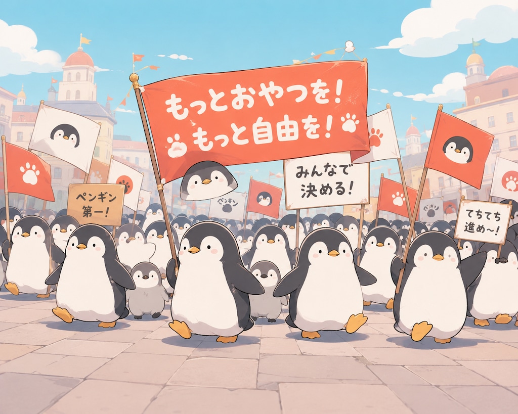 ペンギン行進