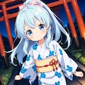 ゆかたのあおいちゃん 2枚目
