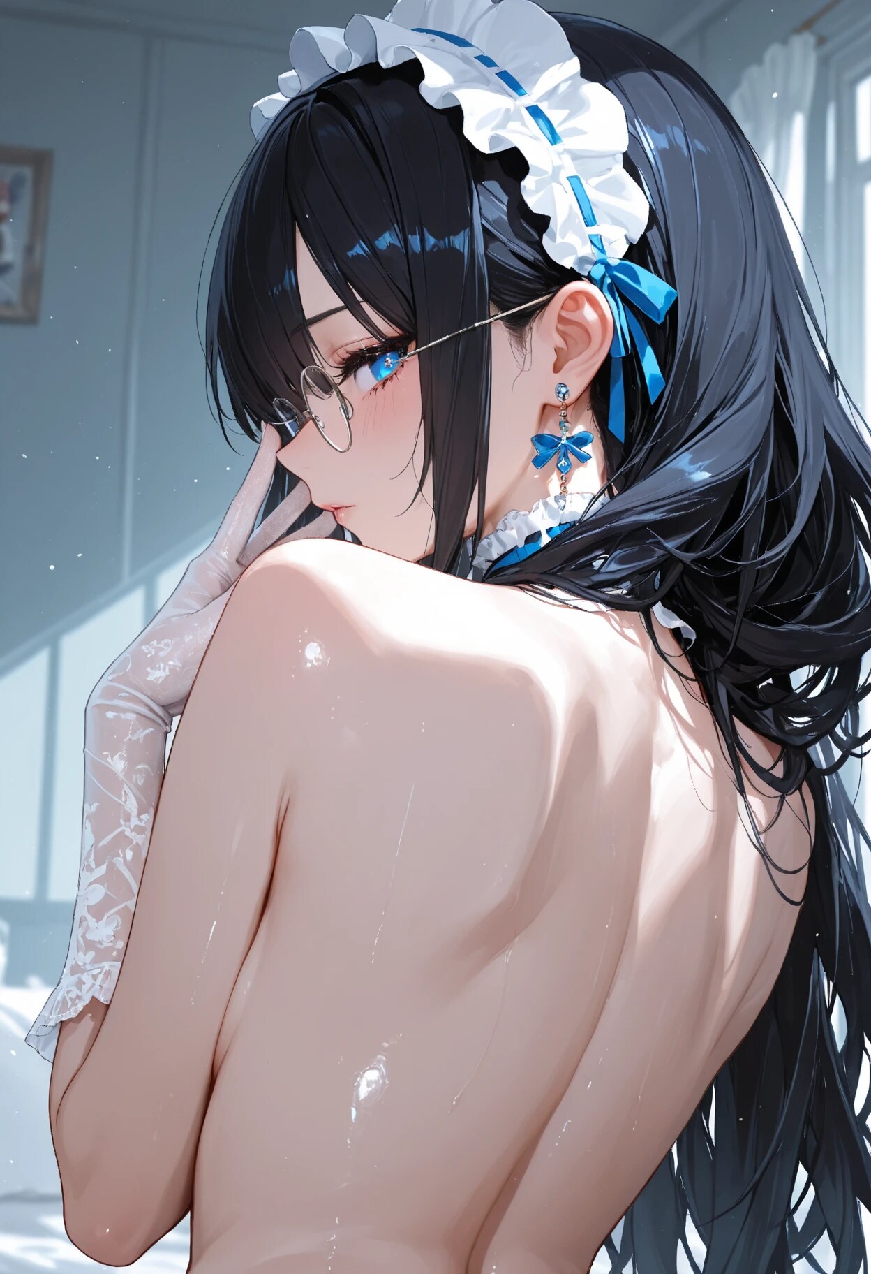 背中で魅せるメイドさん