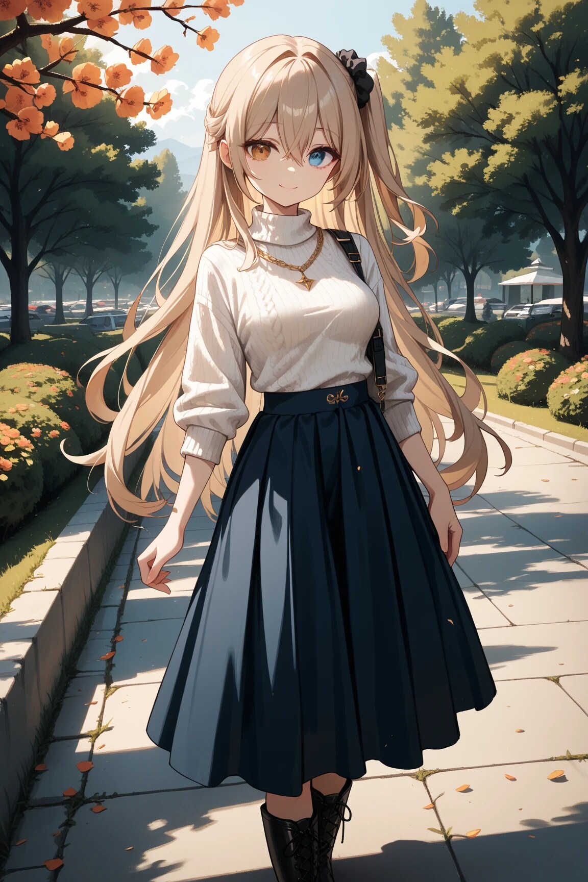 美砂ちゃんのロングスカート