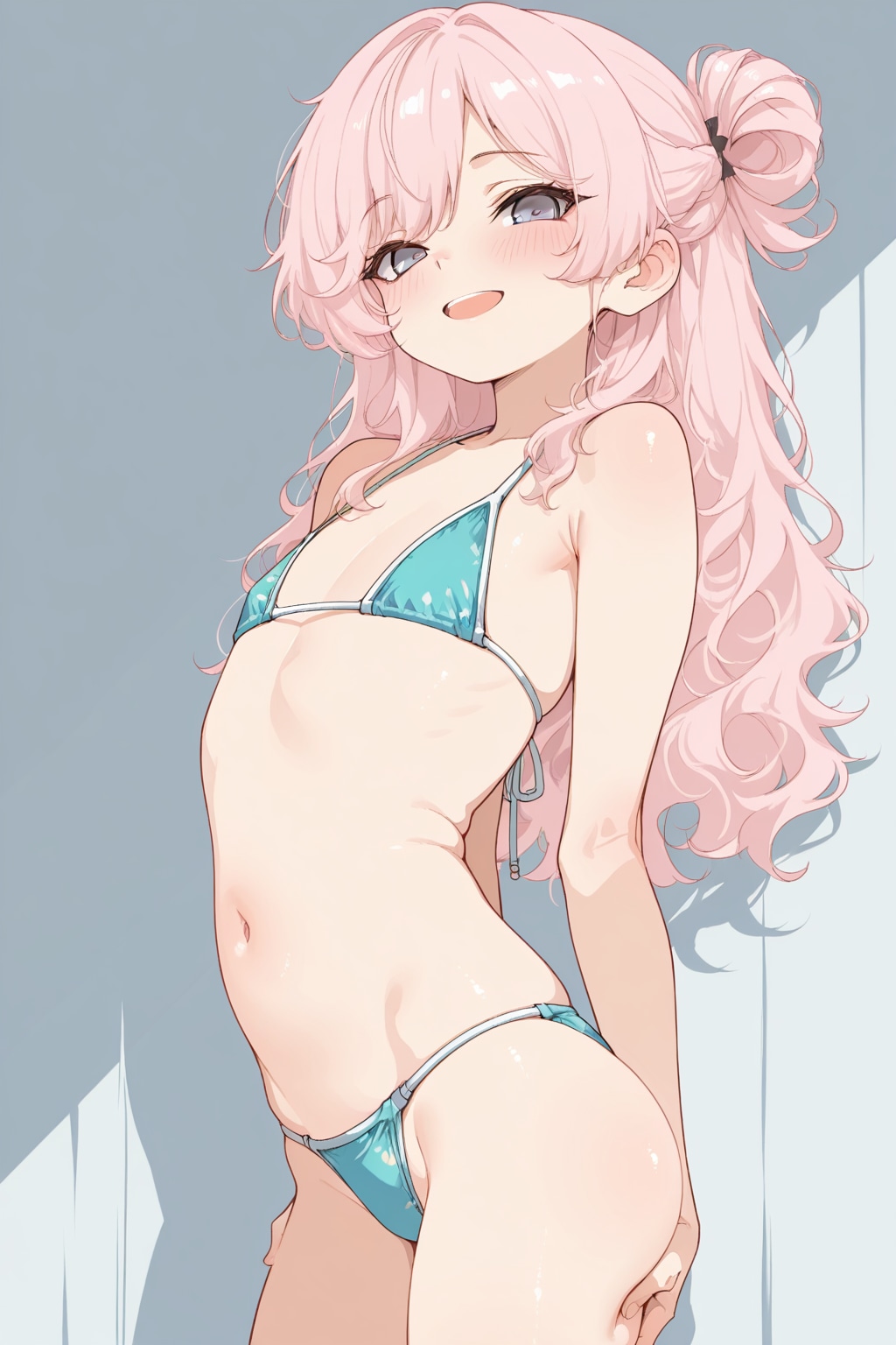ぺったんこビキニ