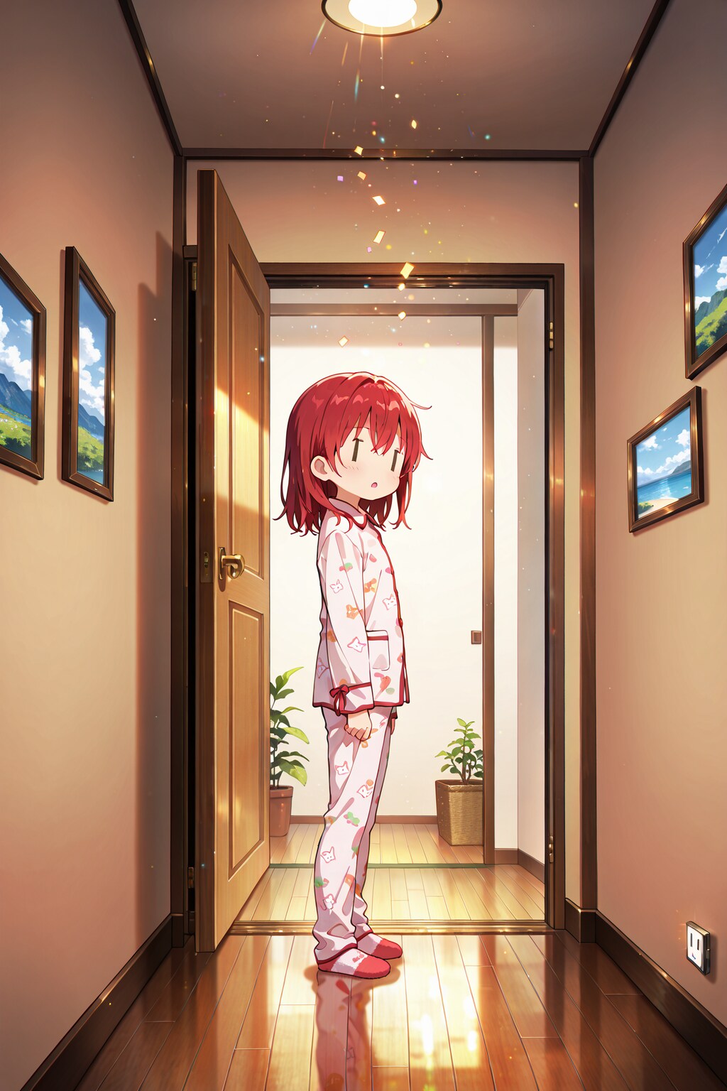 起き抜けのジト目先生 Y709