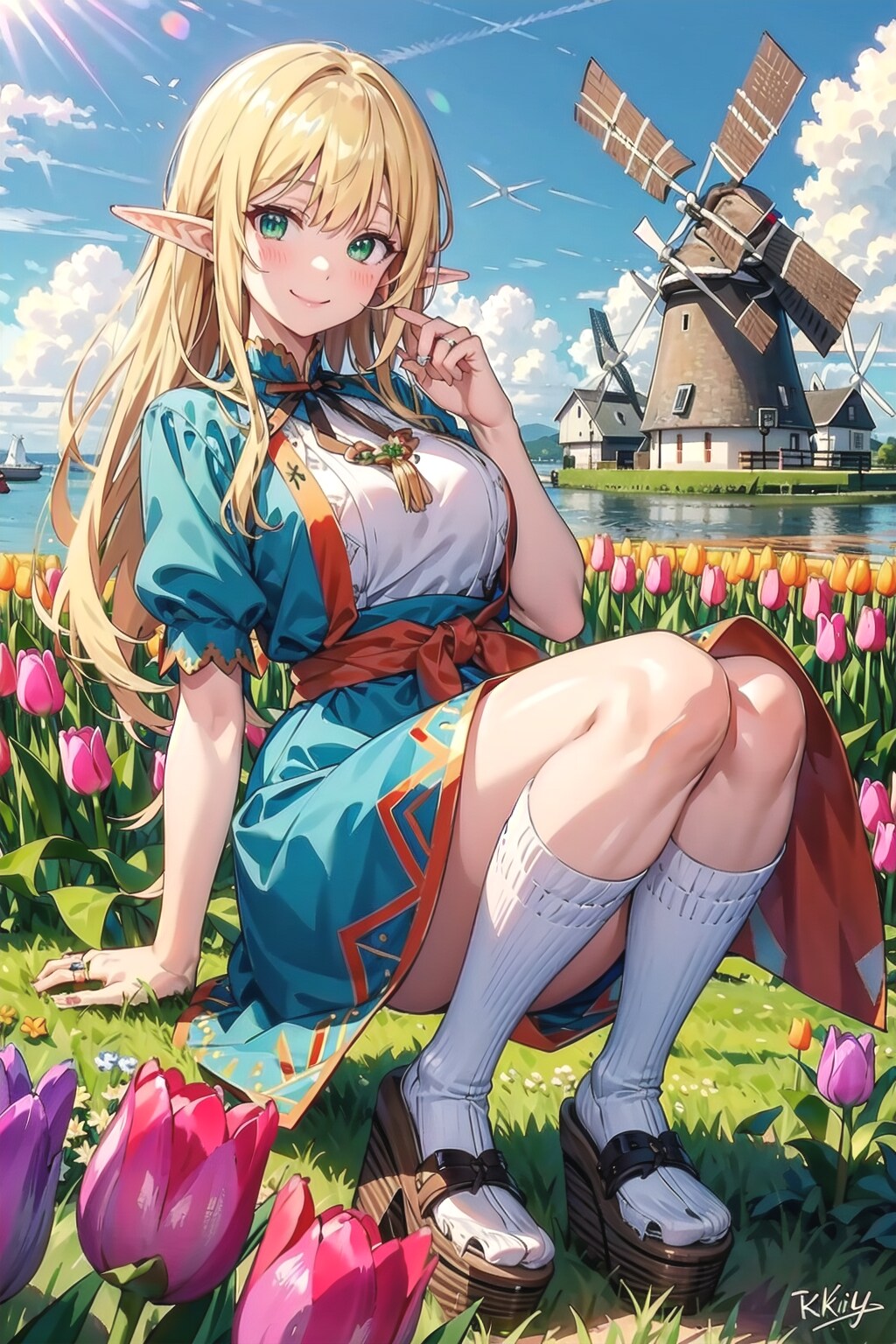 オランダフオーレンダム地域の民族衣装です