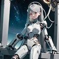 夜空の下のメカ娘 4枚目
