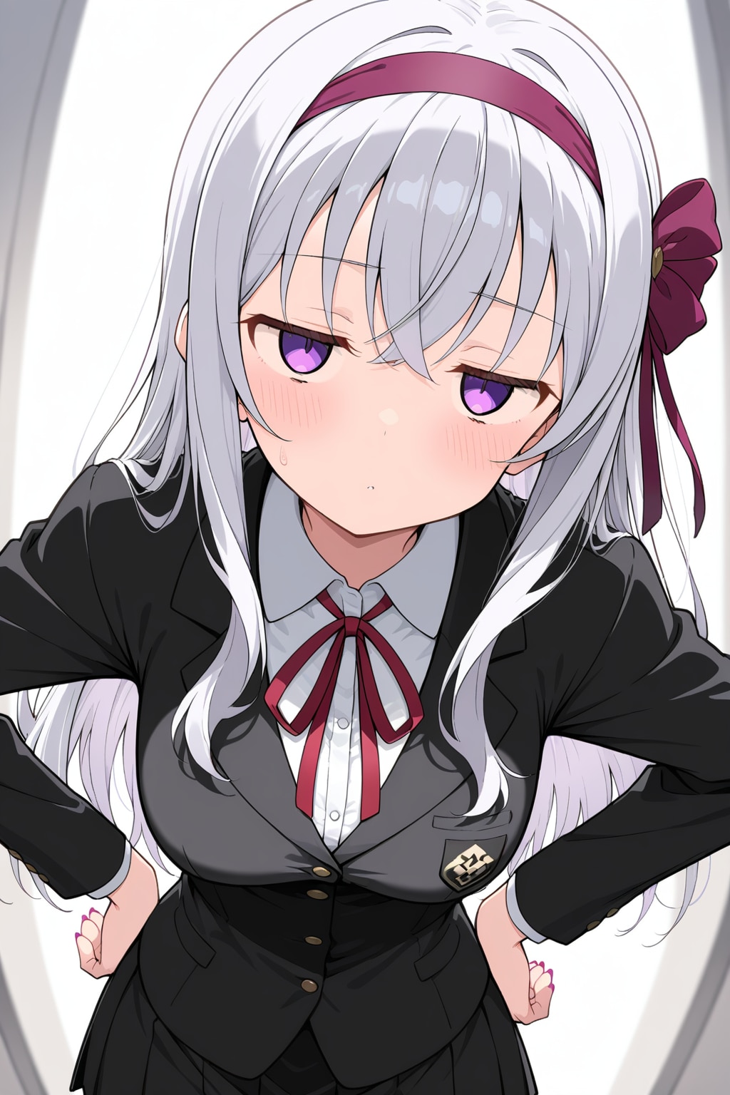 銀髪少女はご不満のようです