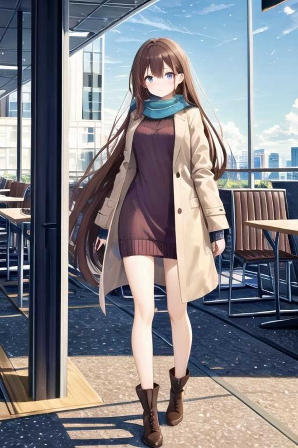 大人かわいい！？ロングコートコーデ🧥