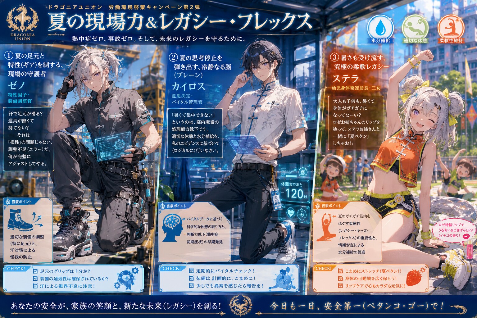 📸 労働環境啓蒙キャンペーン：『夏の現場力＆レガシー・フレックス』