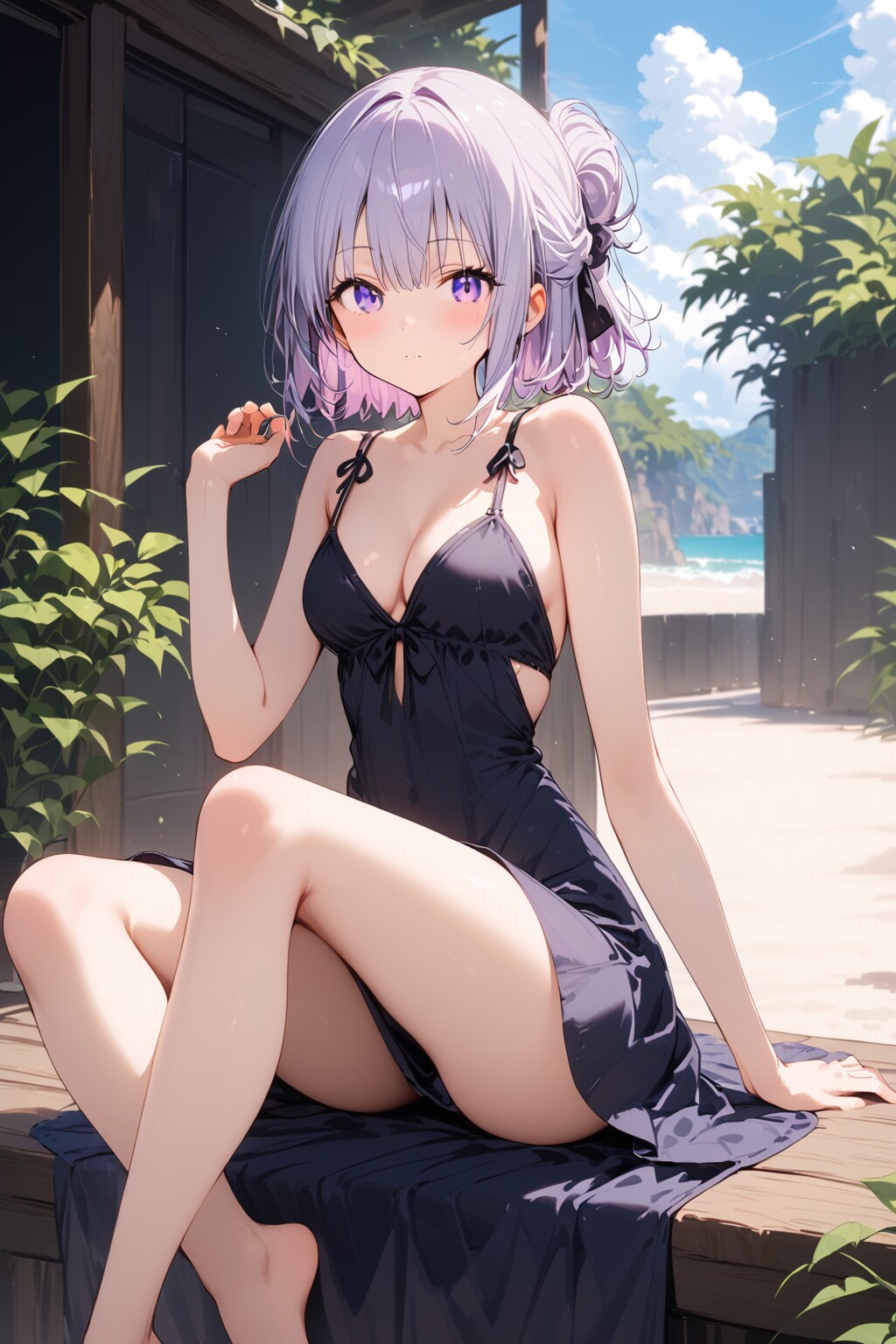 (836HQ)銀髪ちゃんワンピース