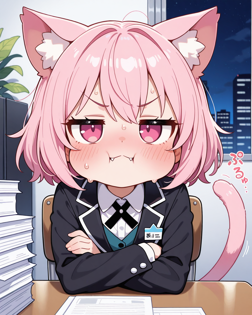 仏頂面する企画部長ズラ！！（ぷぷっ🤣）