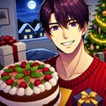 クリスマスケーキと、黒髪短髪男性★その1(12枚) 2枚目