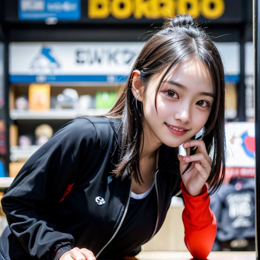 スポーツ用品店の看板娘