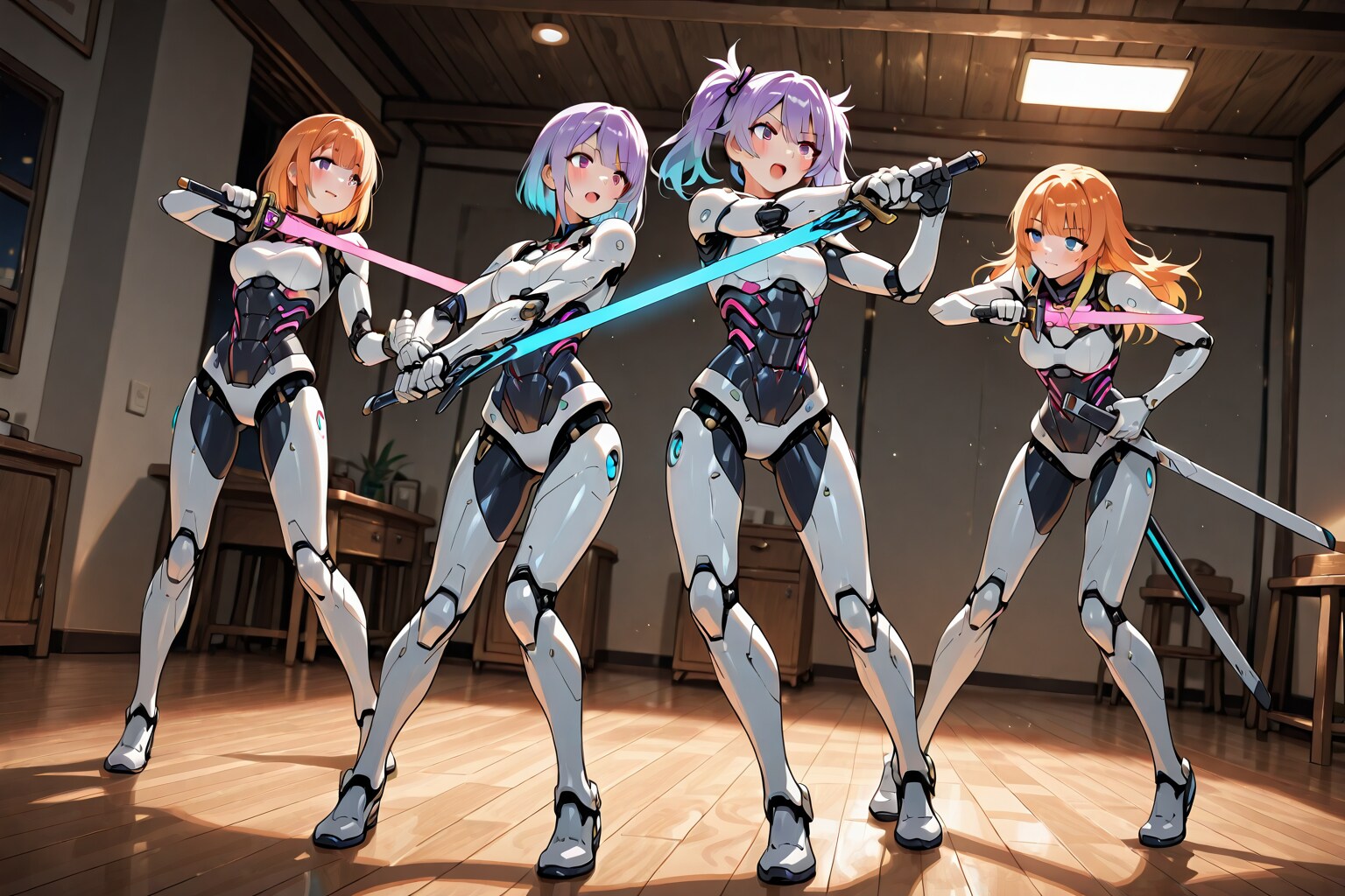 スーパー少女戦隊　剣術修行3