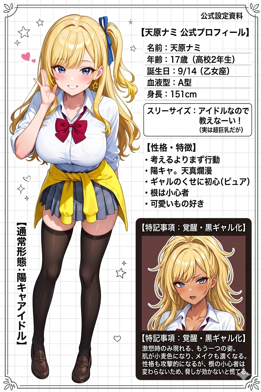 ナミちゃんのキャラクターシート