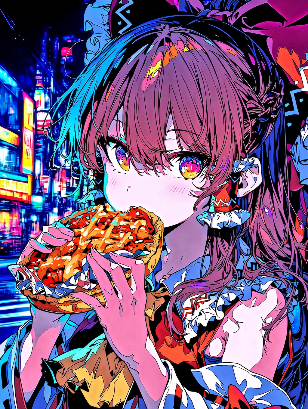 霊夢　デジタルアート風