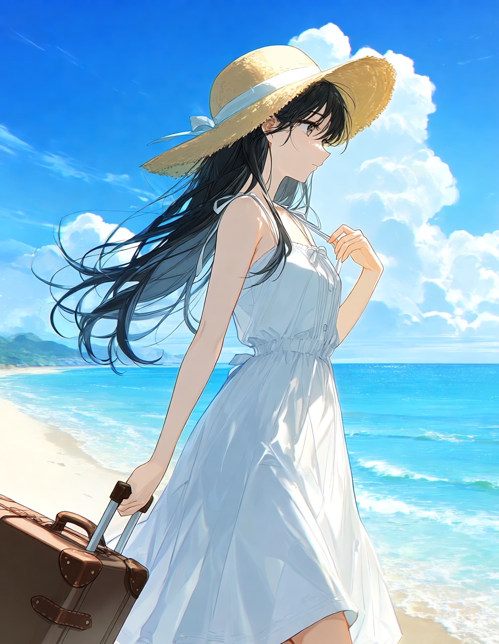 夏の海辺