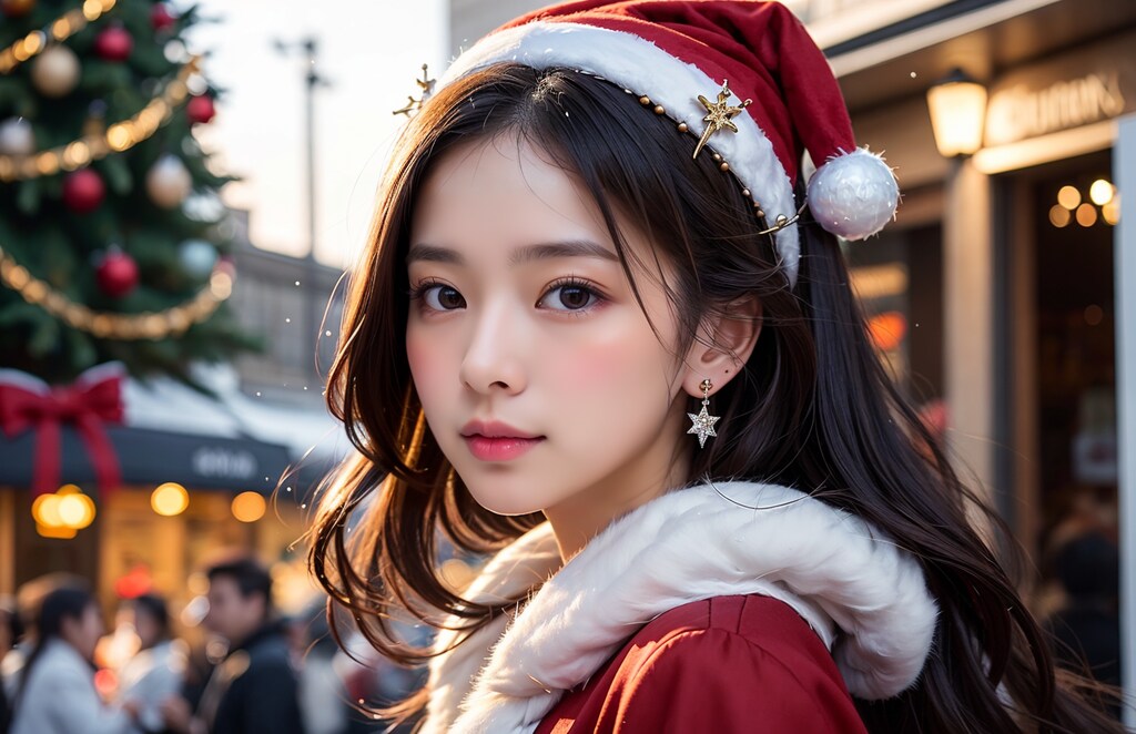 グラビア撮影　クリスマス