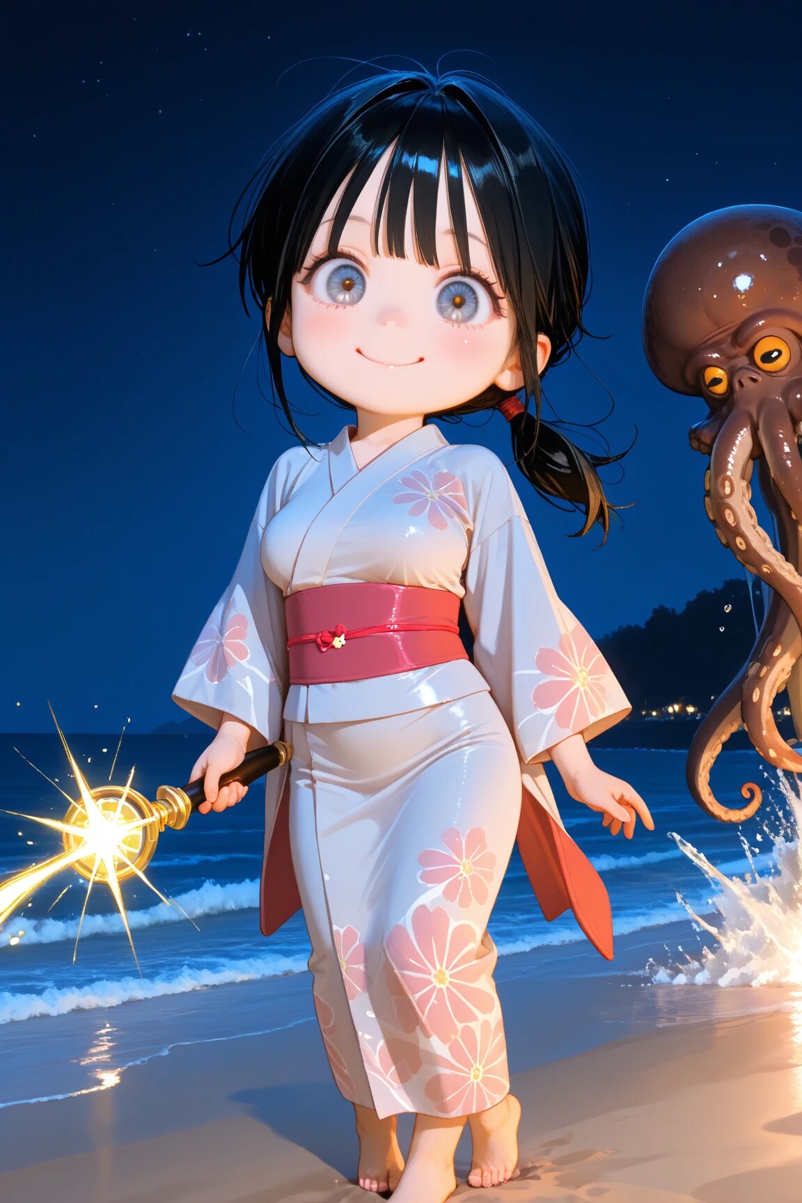 花火の代わりに魔法のスティック | の人気AIイラスト・グラビア