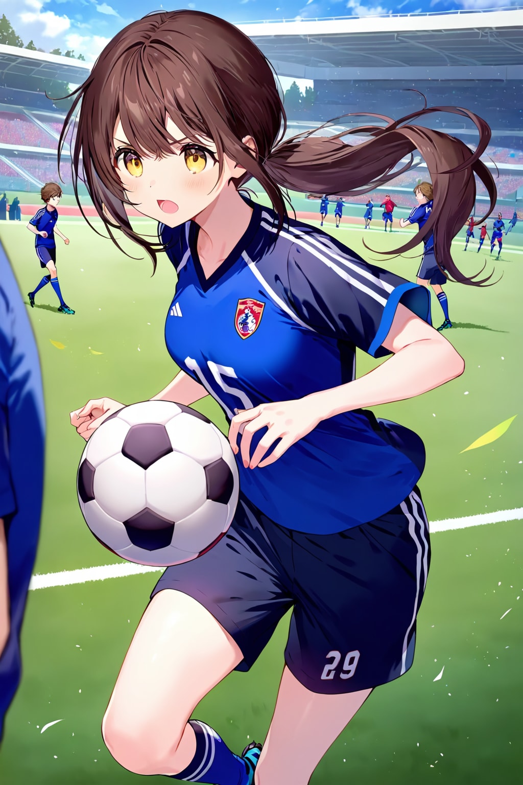 サッカーの練習